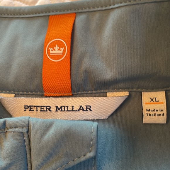 Peter Millar Weld Hybrid Half-Zip Pullover. Color Rainfall Size XL - Picture 2 of 6